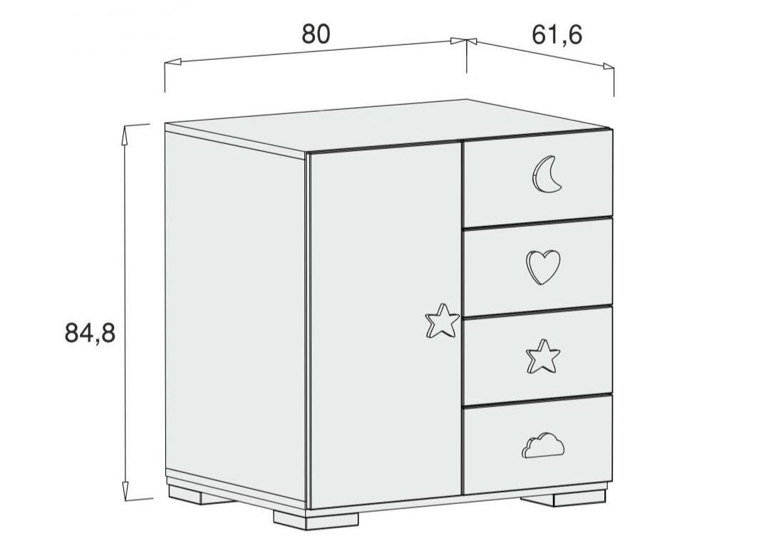 Mini Bubbles Chest of Drawers - Classic Designs