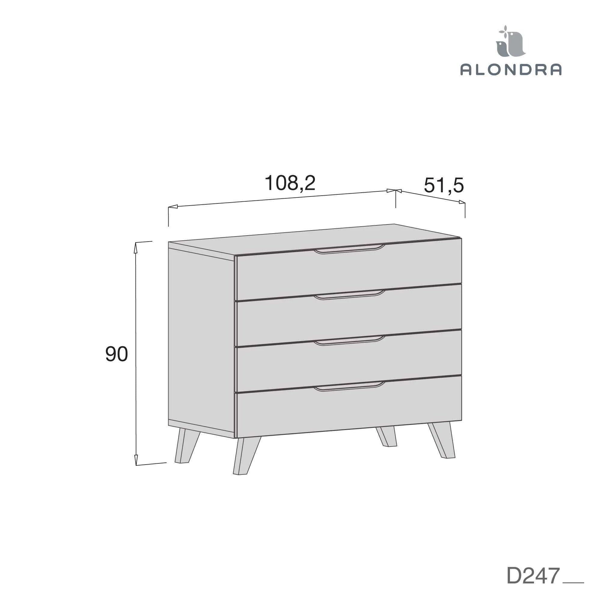 New Joy Premium Chest of Drawers