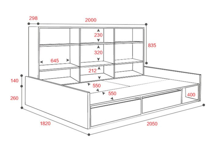 Discovery Bookcase Day Bed