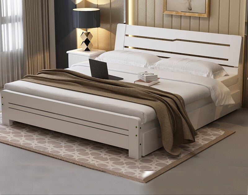 Uptown Solid Pine Wood Bed - Classic Designs