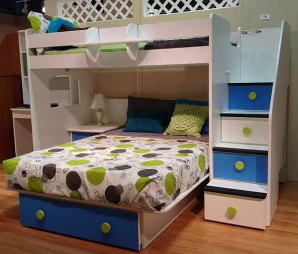 L shaped combination bunk - Classic Designs