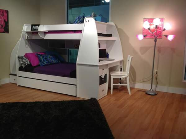 Bunk Bed With Study - Classic Designs